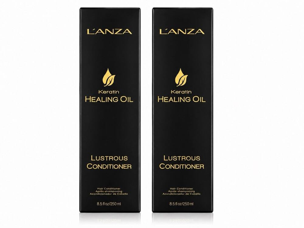 L’ANZA Keratin Healing Oil Lustrous Conditioner Duo 8.5oz 250ml Set